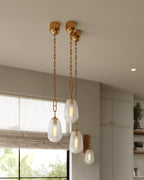 Runa Pendant In Aged Brass