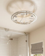Clement Semi Flush In Polished Nickel