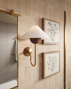 Leilani Wall Sconce in Patina Brass