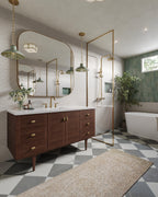 Mulligan 17 Flush Mount in Aged Brass