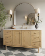 Esmeralda Wide Mirror in Polished Brass