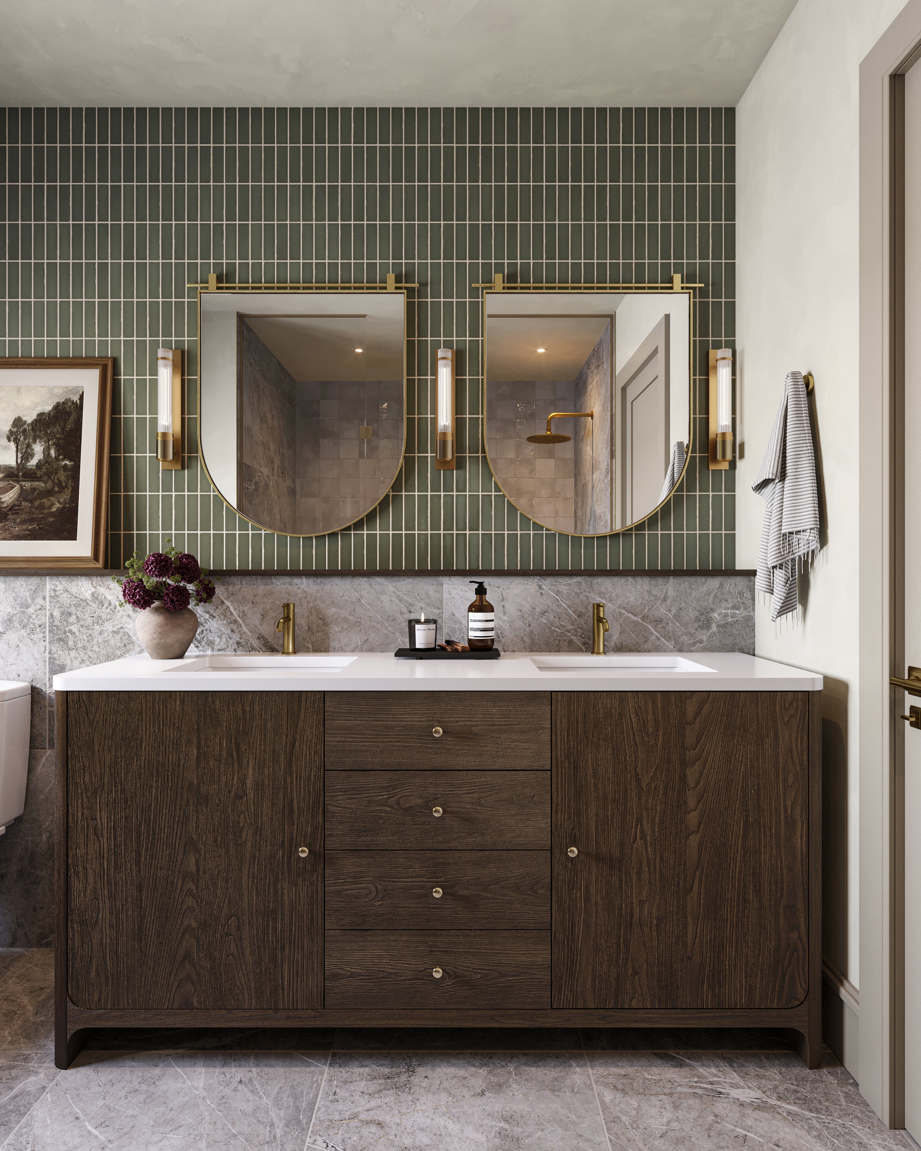 Tyson Wall Sconce in Aged Brass