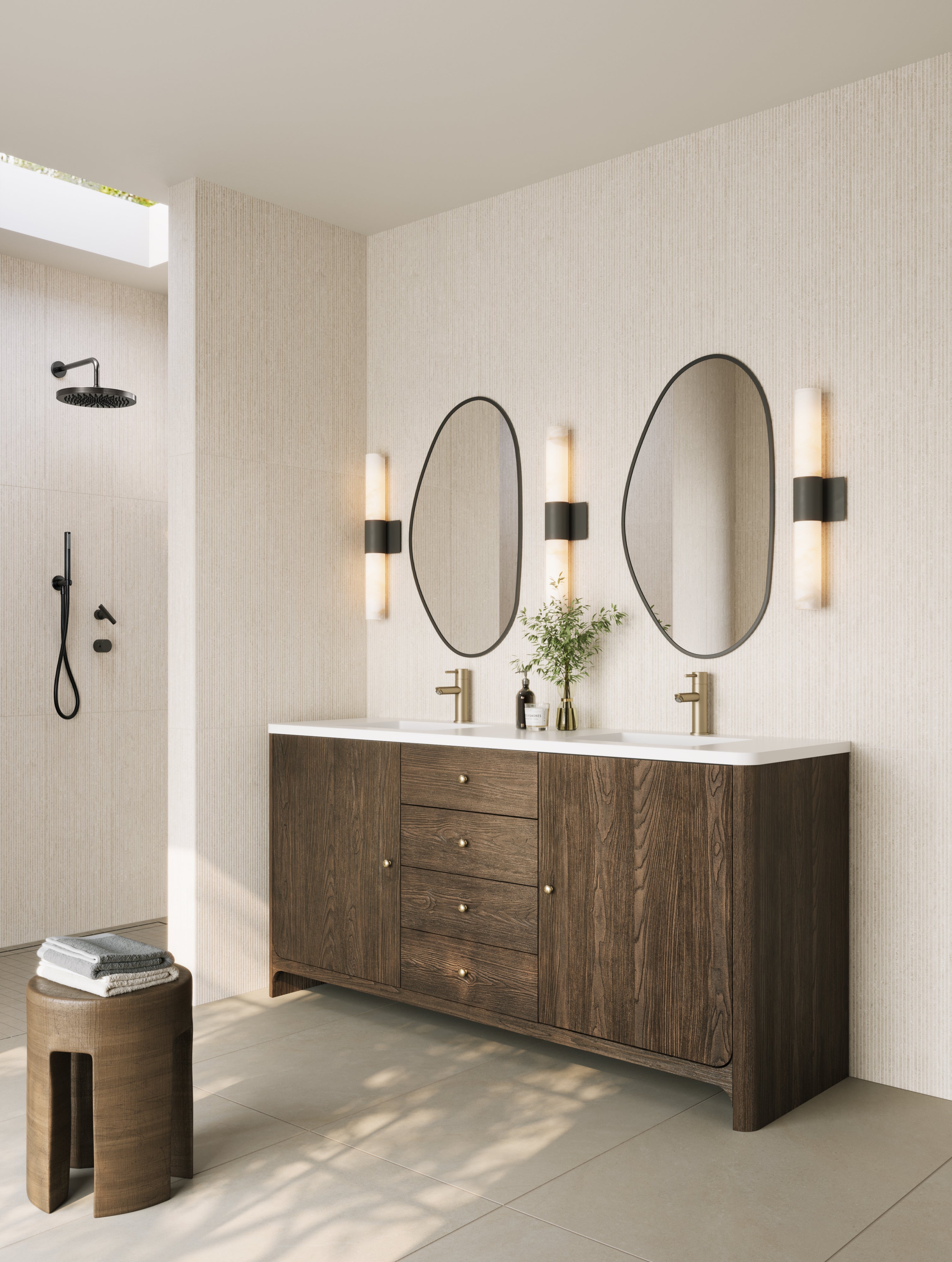 Rory Mirror in Matte Black