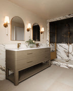 Colette Wall Sconce in Aged Brass