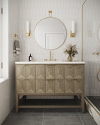 Russell Wall Sconce in Aged Brass