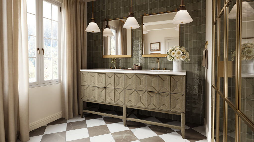 Lennie 12 Pendant in Patina Brass/Bronze