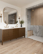 Ortega Wall Sconce in Patina Brass