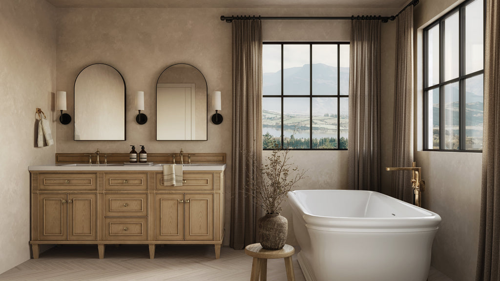 Esmeralda Small Mirror in Iron Matte Black