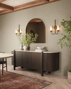 Jodie Wall Sconce in Antique Brass Iron