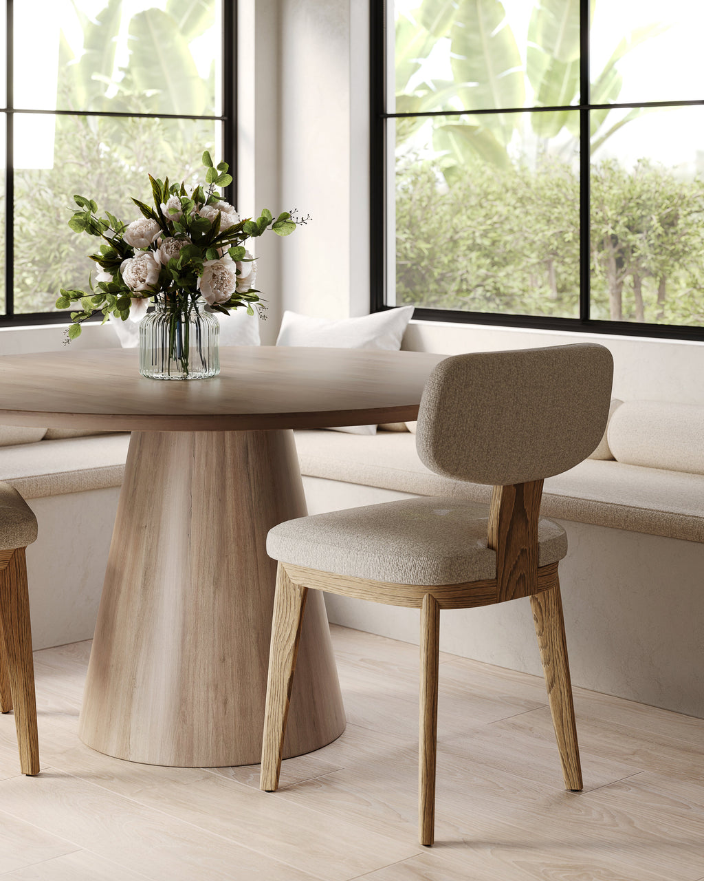 Rita Dining Chairs in Taupe, Set of 2