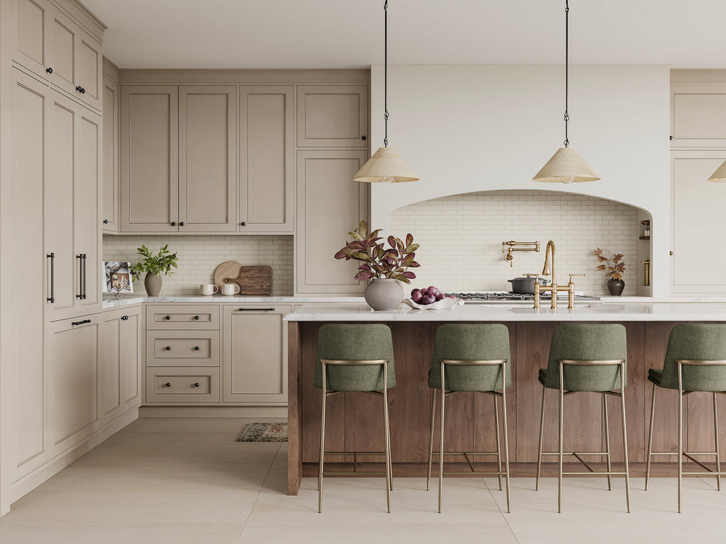 Shaw Counter Stool in Bergen Olive