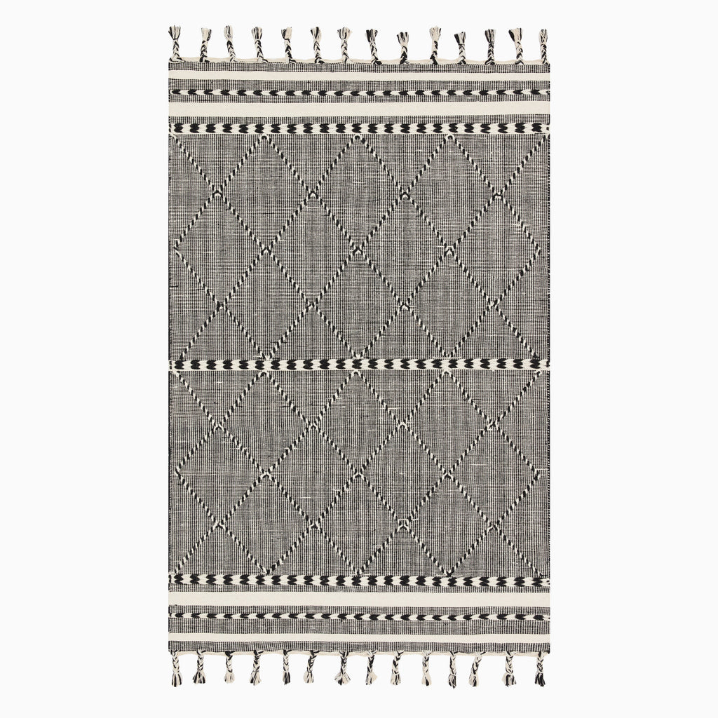 Lafferty Wool Blend Rug in Midnight