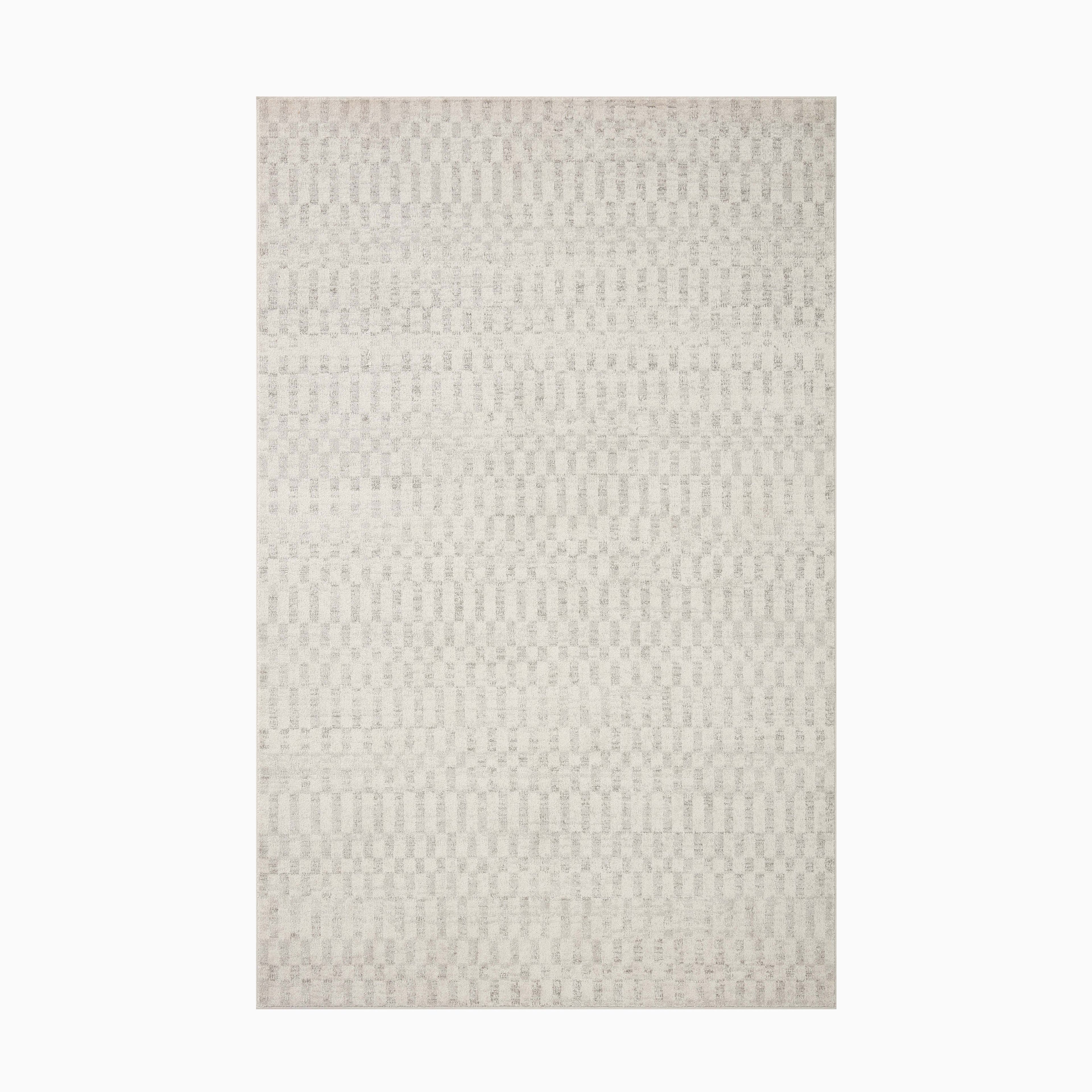 Liddy Polyester Pile Rug in Cream / Dove
