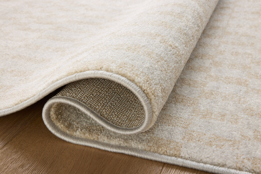 Liddy Polyester Pile Rug in Cream / Sand