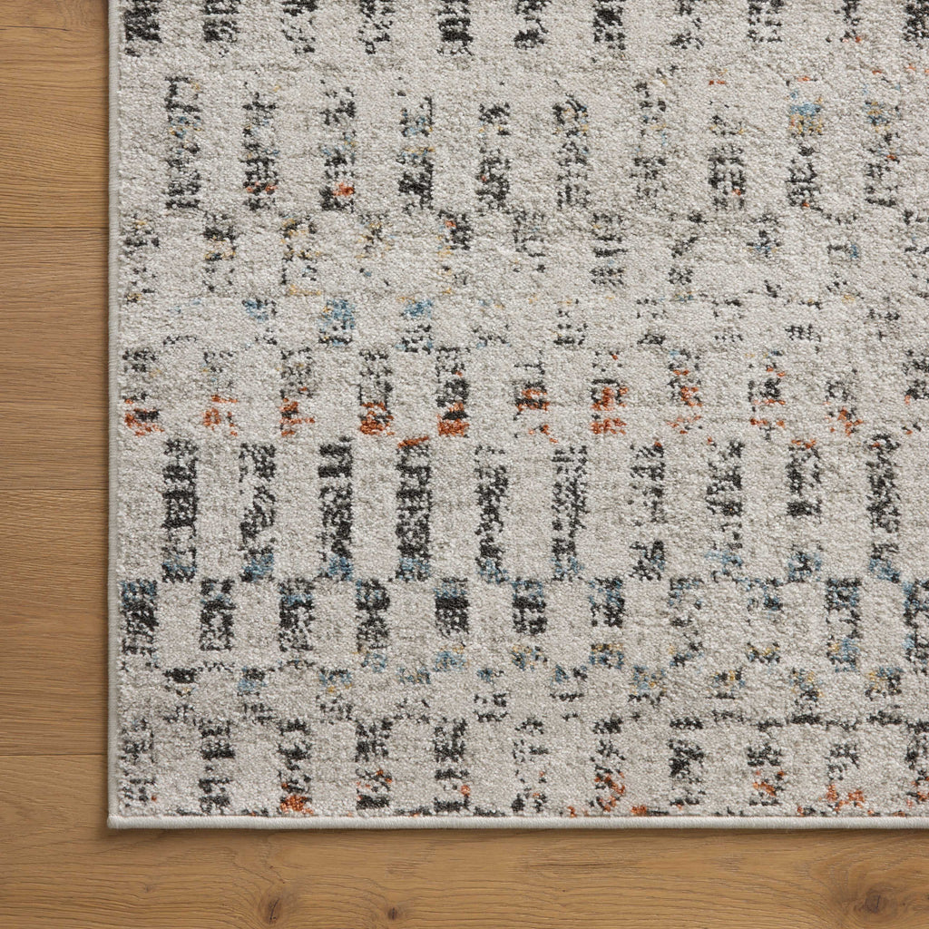 Liddy Polyester Pile Rug in Dove / Multi