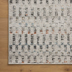 Liddy Polyester Pile Rug in Dove / Multi