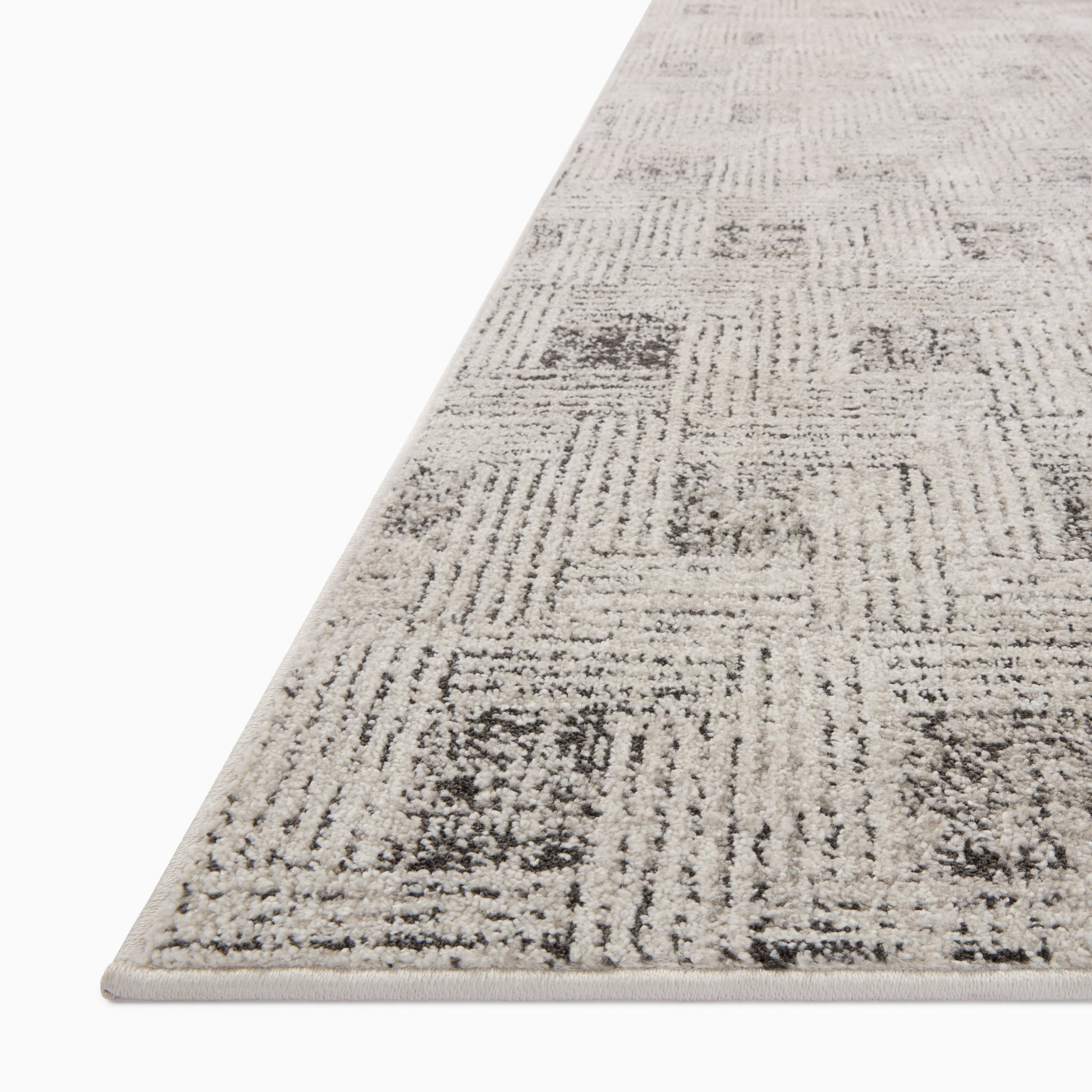 Liddy Polyester Pile Rug in Fog / Stone