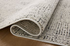 Liddy Polyester Pile Rug in Fog / Stone