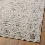 Liddy Polyester Pile Rug in Fog / Stone