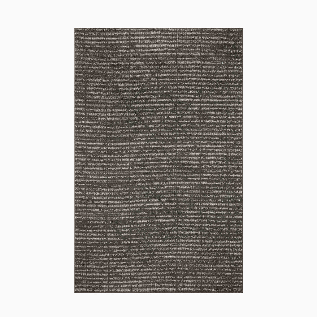 Liddy Polyester Pile Rug in Graphite / Pearl