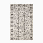 Liddy Polyester Pile Rug in Graphite / Platinum