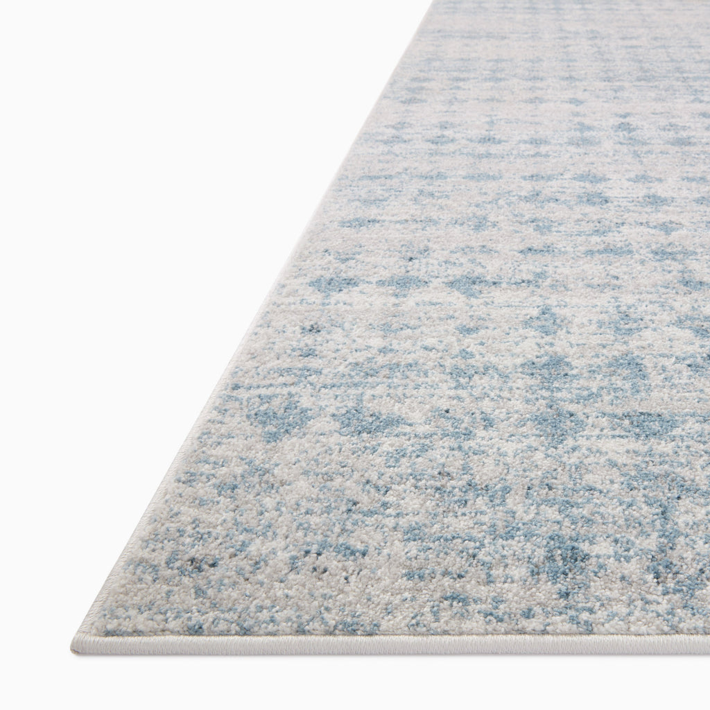 Liddy Polyester Pile Rug in Ocean / Platinum
