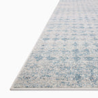 Liddy Polyester Pile Rug in Ocean / Platinum