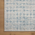 Liddy Polyester Pile Rug in Ocean / Platinum