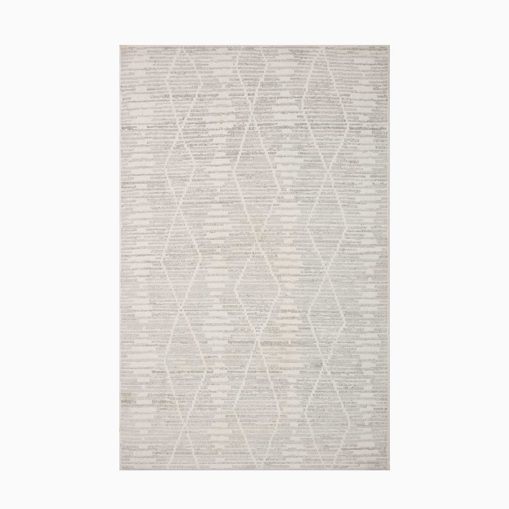Liddy Polyester Pile Rug in Pearl / Mist