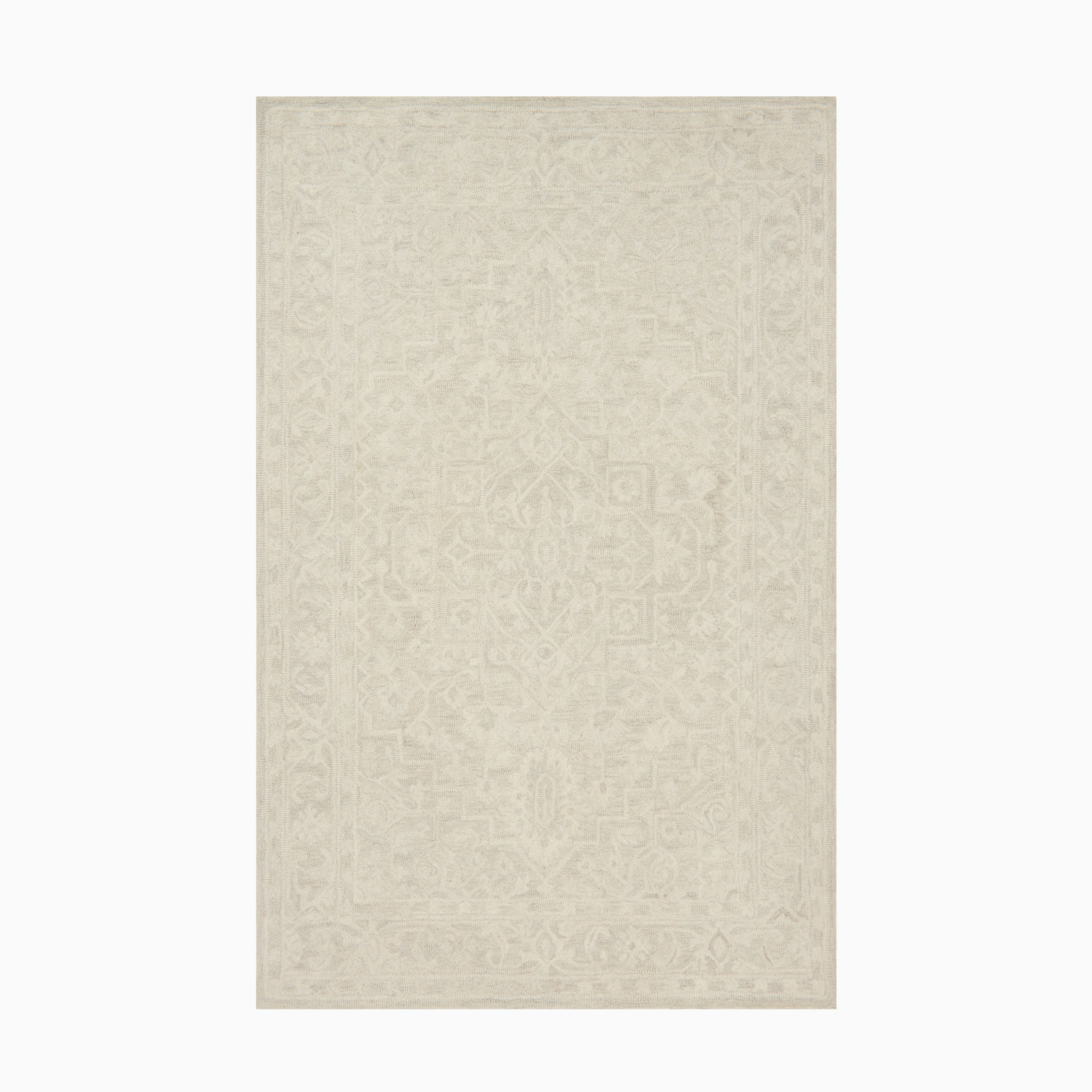 Mallory Wool Pile Rug in Cream