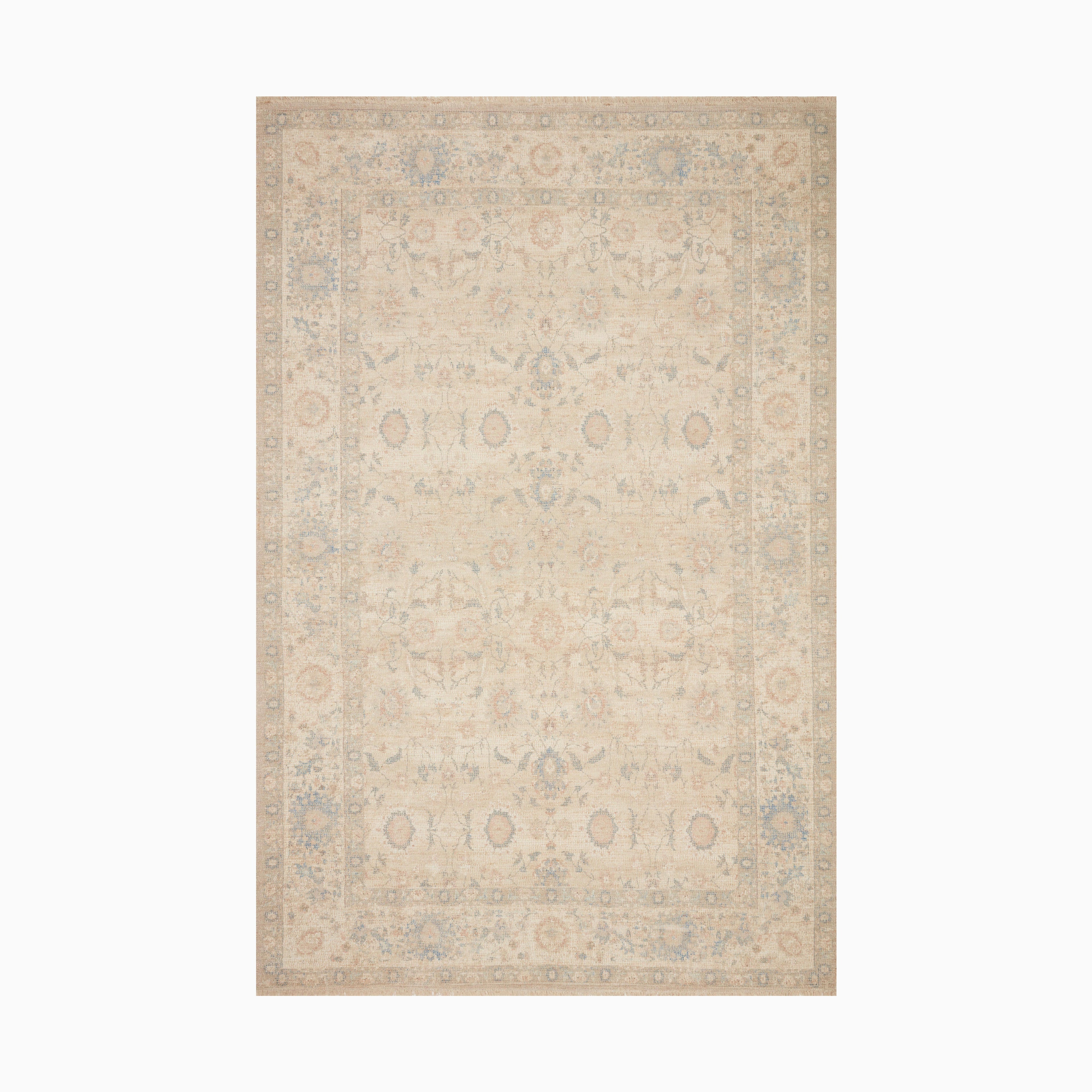 Marcela Cotton Blend Rug in Brick / Lake