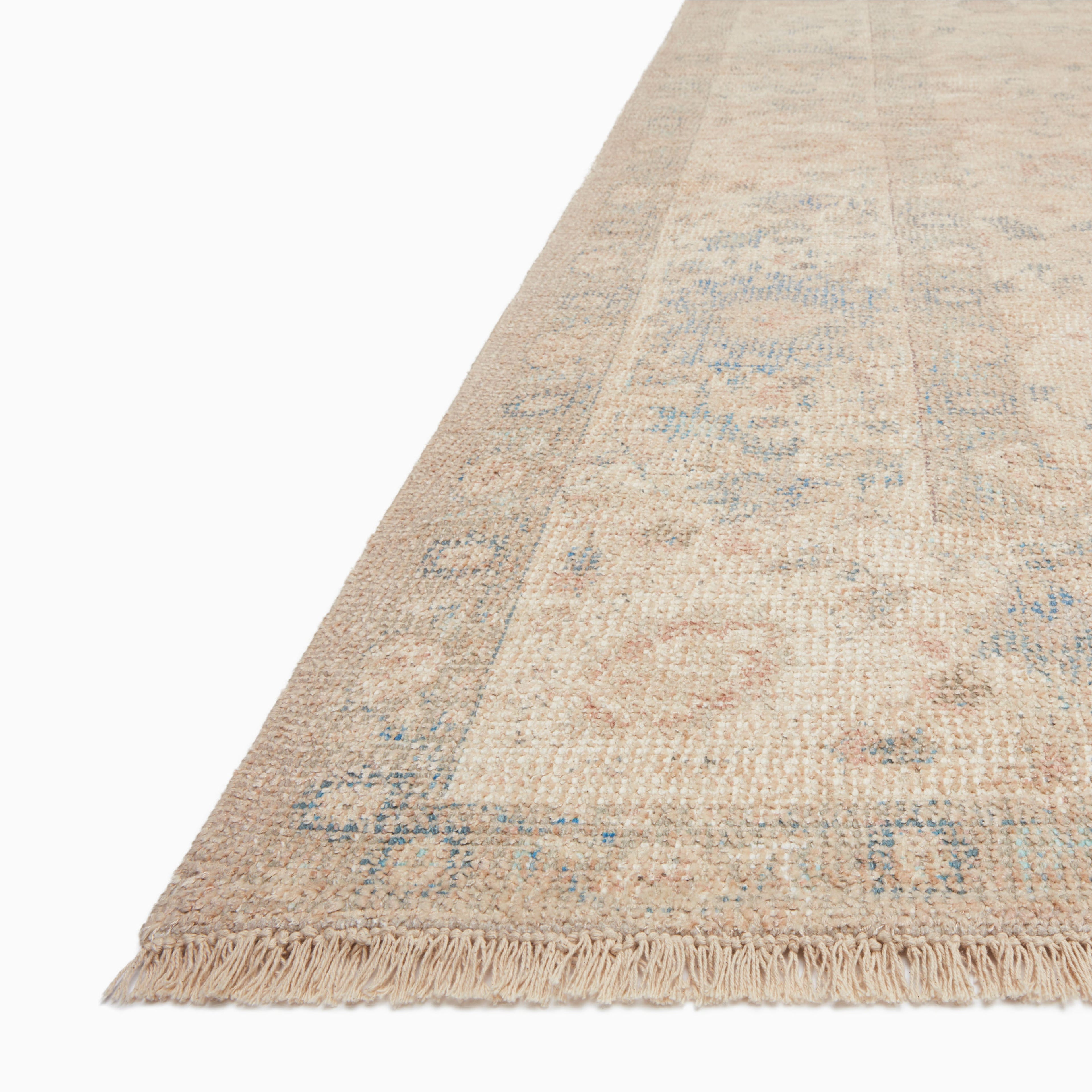 Marcela Cotton Blend Rug in Brick / Lake