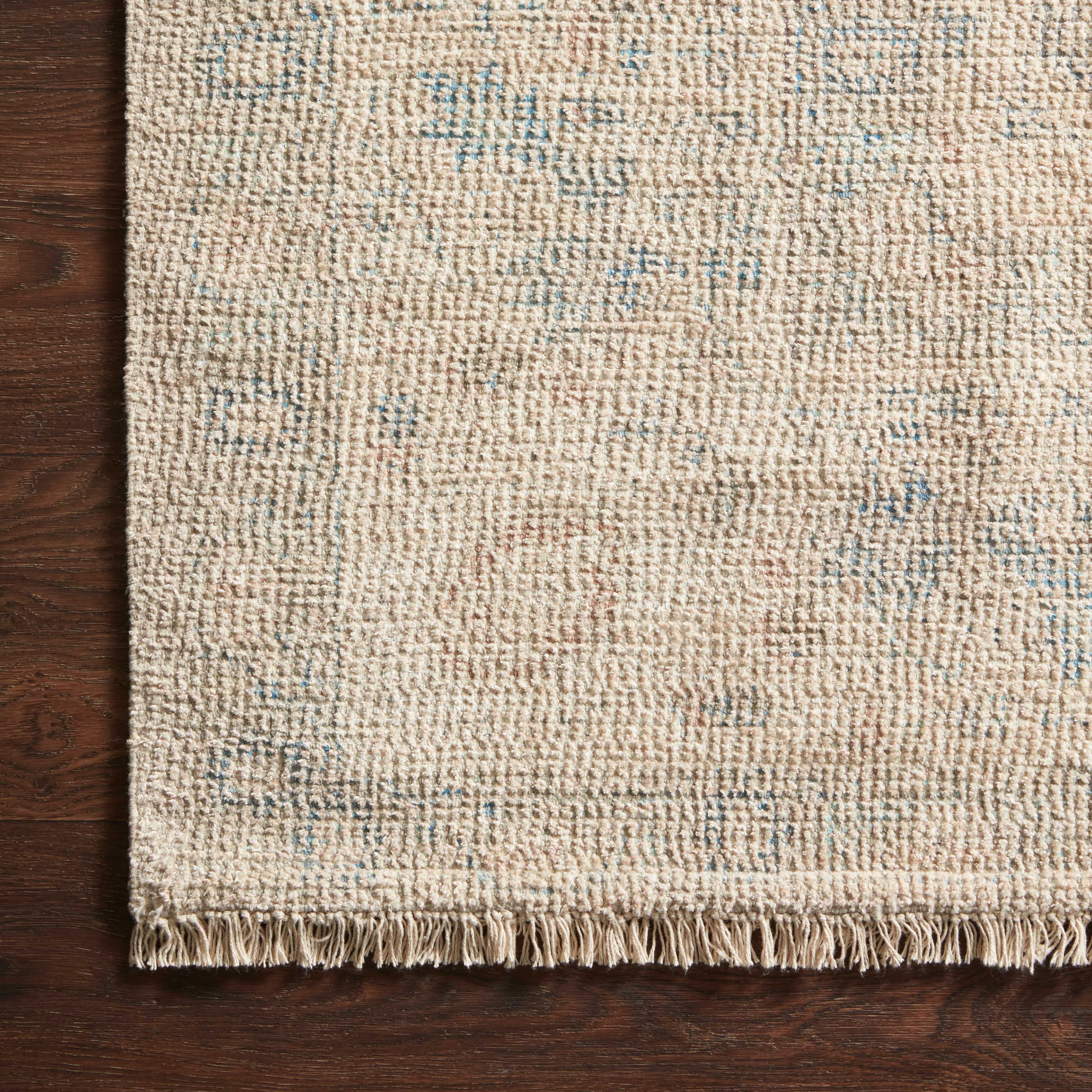 Marcela Cotton Blend Rug in Brick / Lake