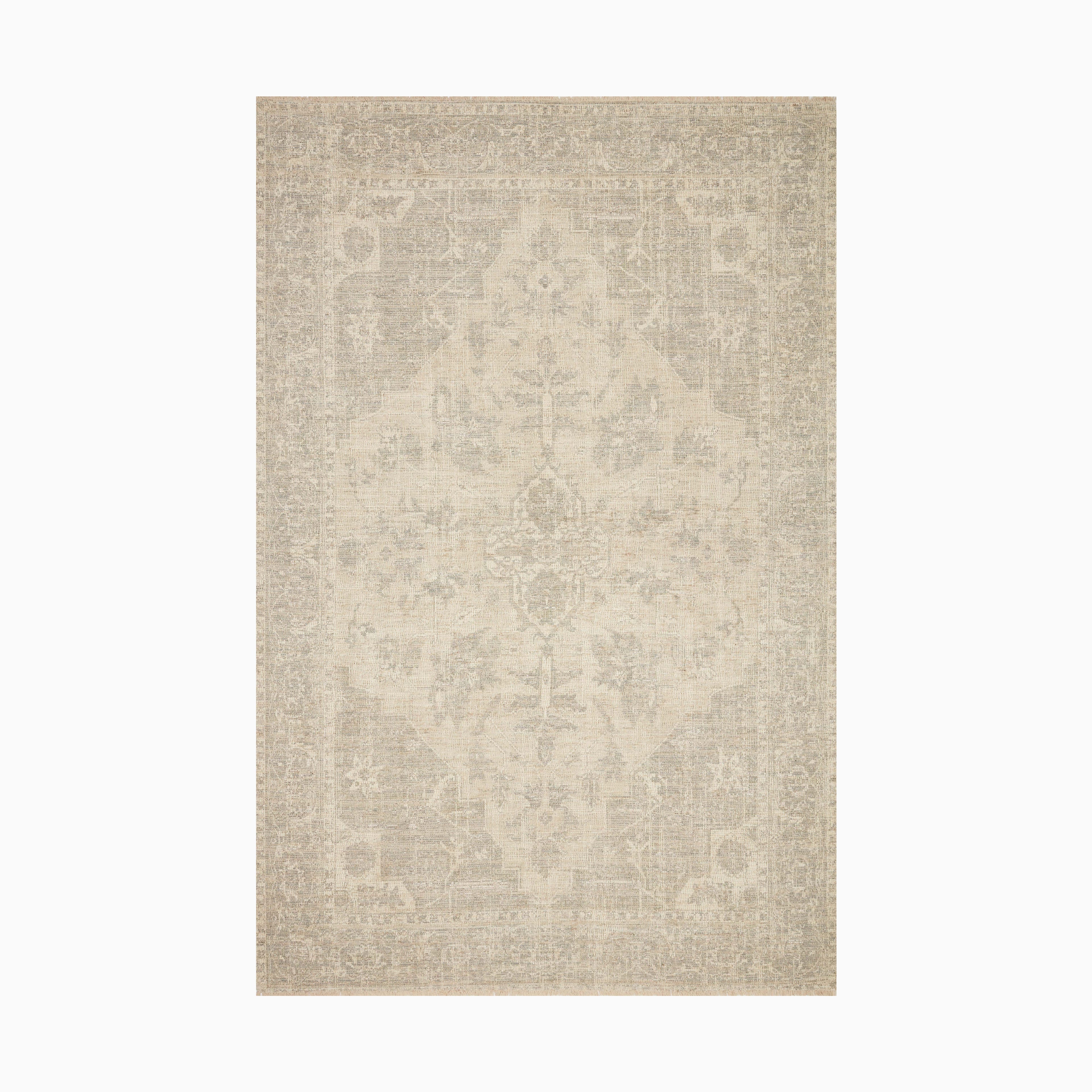 Marcela Cotton Blend Rug in Cream / Ocean